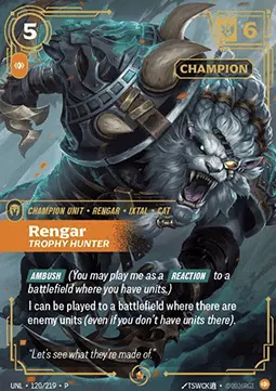 Rengar, Trophy Hunter