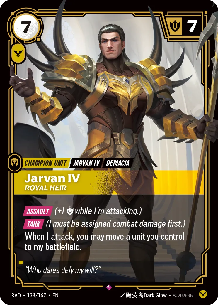 Jarvan IV, Royal Heir