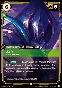 Azir, Ascendant