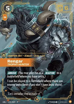 Rengar, Trophy Hunter