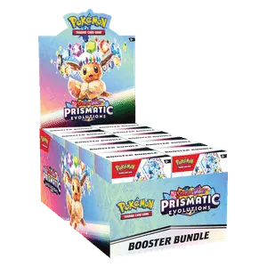 Prismatic Evolutions Booster Bundle Display